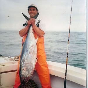 My single proudest moment fishing.  70 lb  Bluefin caught 28 miles SW of Seal Rocks.  Caught it on iron...not many have done that locally