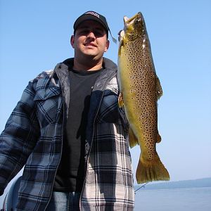 David with 7 lb Lake Almanor Brown