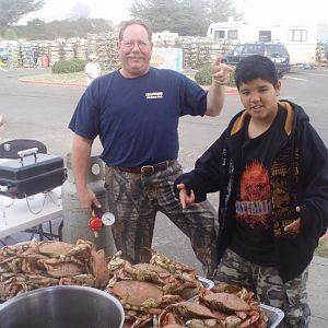 Matt and Nathan. Crab opener 2008