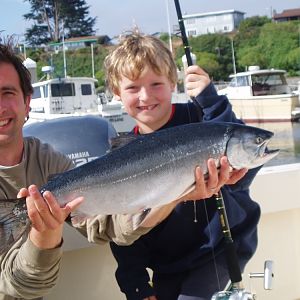 by far Dragonfly's biggest salmon accomplishment (Bodega Bay)