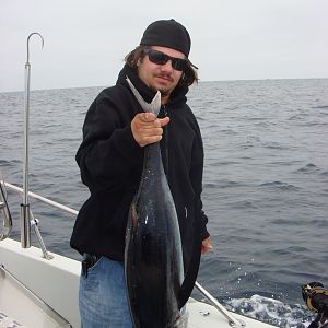 My son Nick, no more an albacore virgin