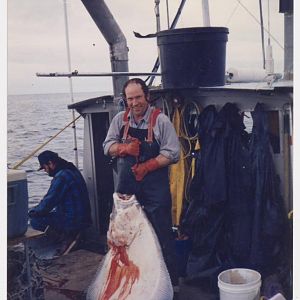 Gerlin before flybridge.....Halibut and Old Buddy Rip
