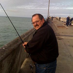 Dad at Pacifica Pier