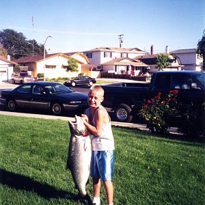 boy with fish