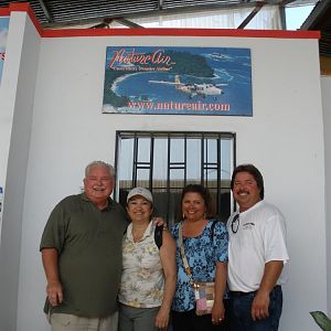 Gary, Rosa, Kelly & William leaving Costa Rica