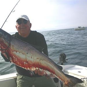 John Taylor with a FtBragg salmon