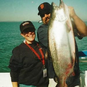 Wife Diane 42 Lbs Salmon