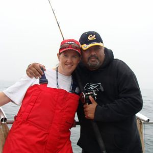 Taj and I~ling cod derby 09