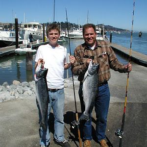 Matt & Dad salmon