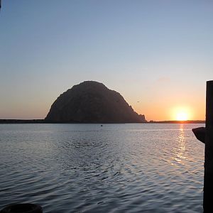 Morro Bay at sunset