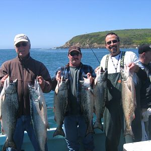 1st time Salmon Fishing 2010-LIMITS!