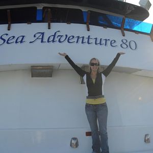 Still in port on the Sea Adventure 80