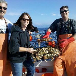 Tom, T.J. and I, crab opener 2010