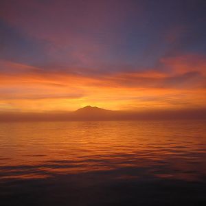 Mt. Tam sunset from south San Pablo bay.