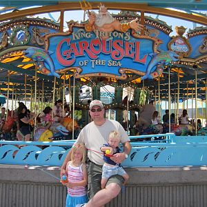 A neat Sea Life Theme Carousel at Disney's California Adventure Park ...