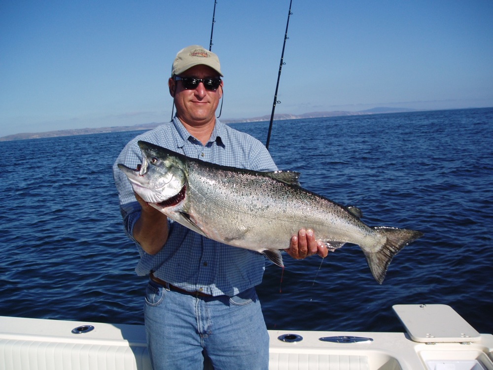 16 lber for fly fishing guide Mark Pinto in Bodega Bay