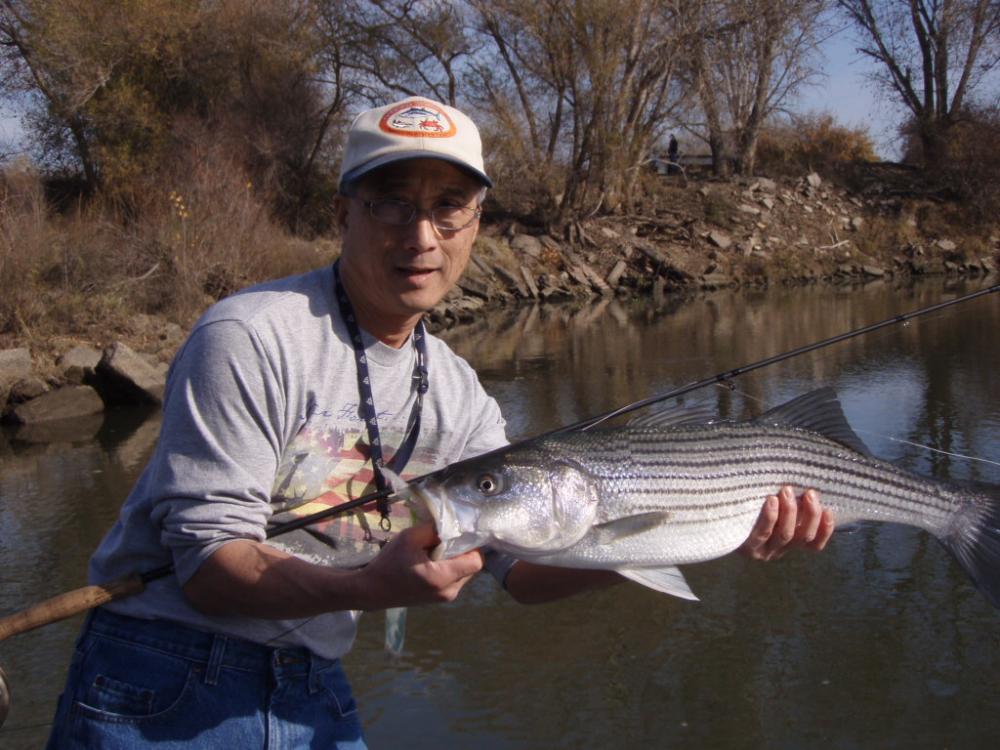 Chet Striper fishing with Jim Stuart 2009