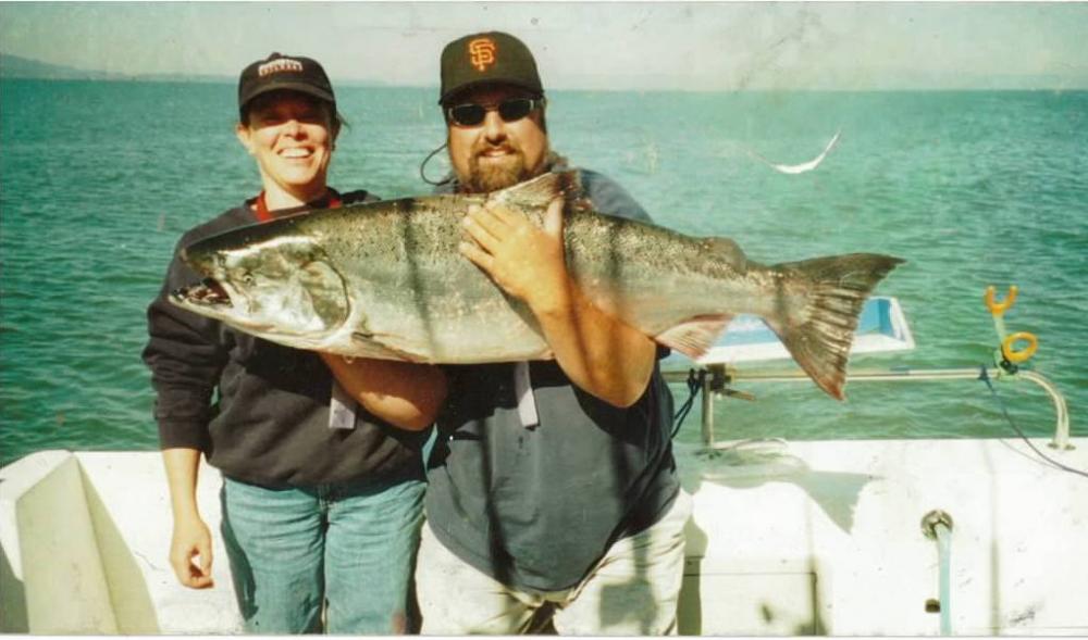 Diane with Captain James Salmon