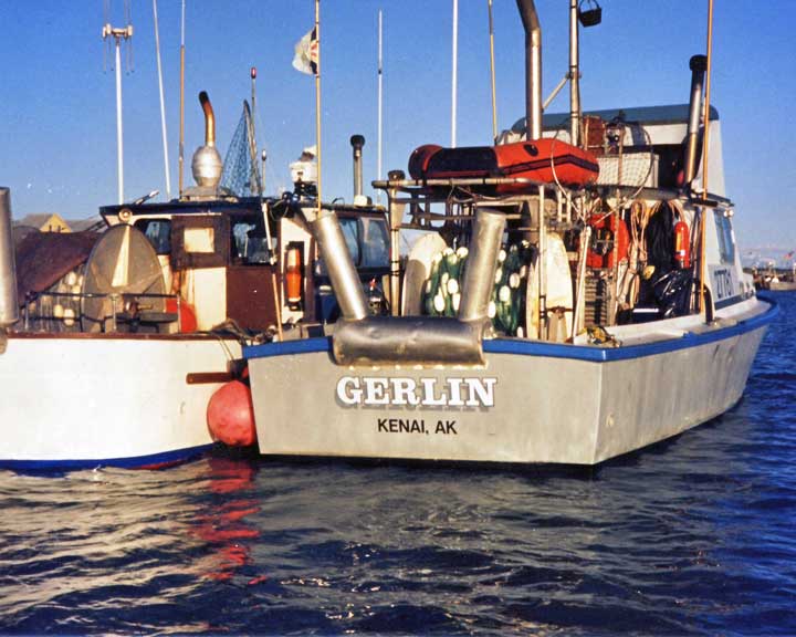 Gerlin in Kenai River, Alaska  ready to go Salmon Gillnetting