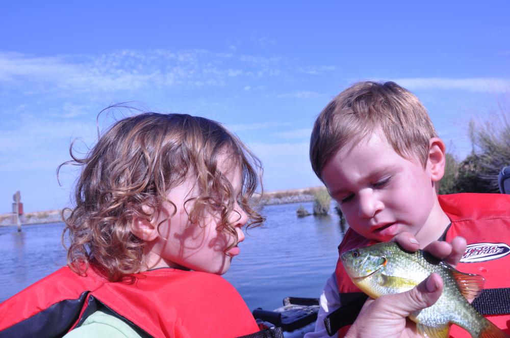 My Twin's First Fishing Trip