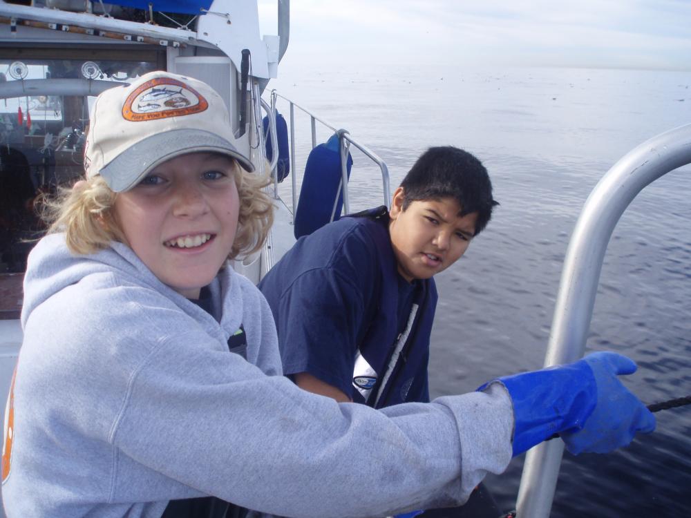 Nathan and Alex FL Crabbing 2007