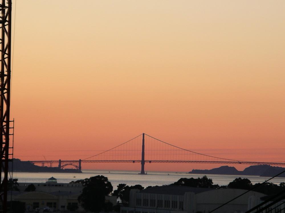 Pic of Golden Gate from the New Bay Bridge Project