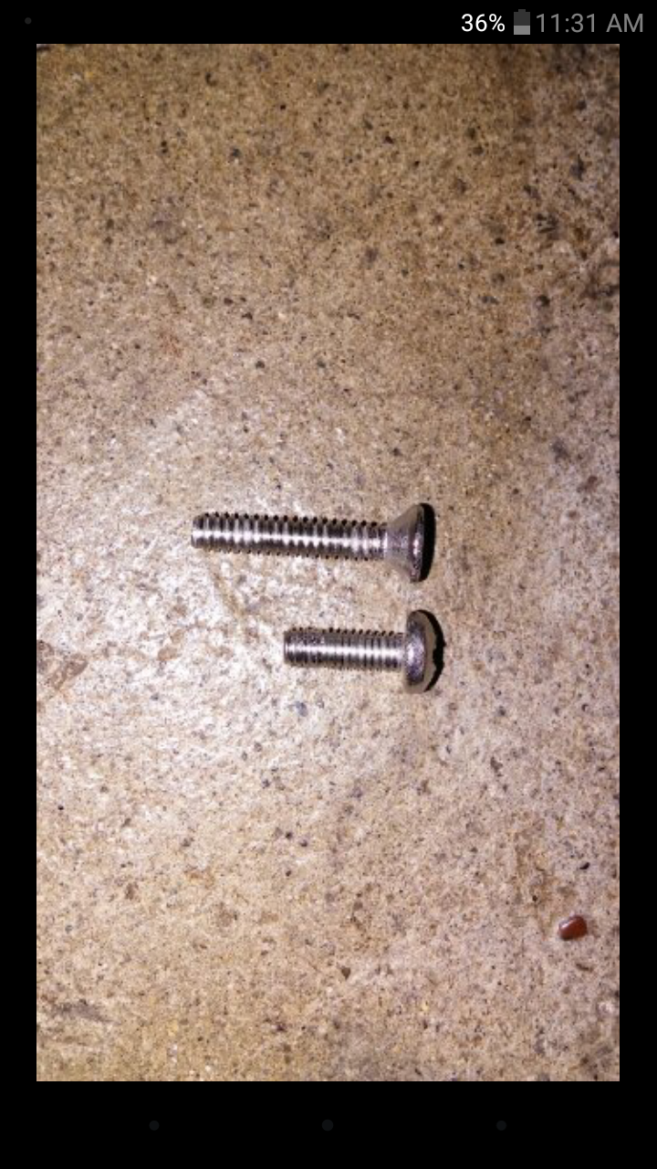 Replace tension screw
