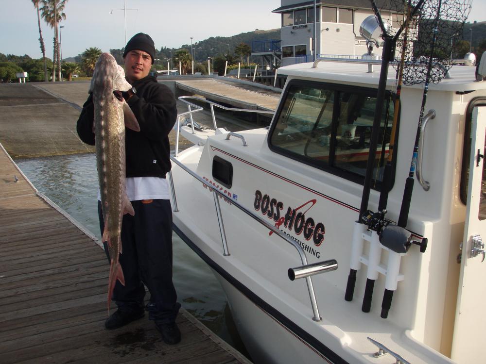 Roq and his sturgeon!