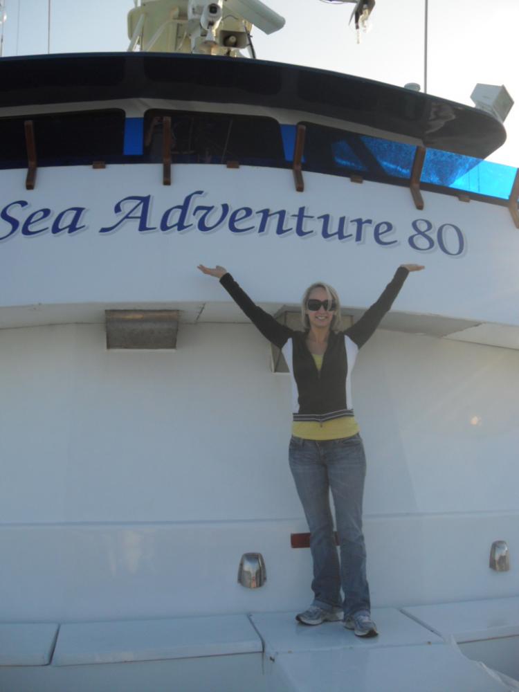 Still in port on the Sea Adventure 80