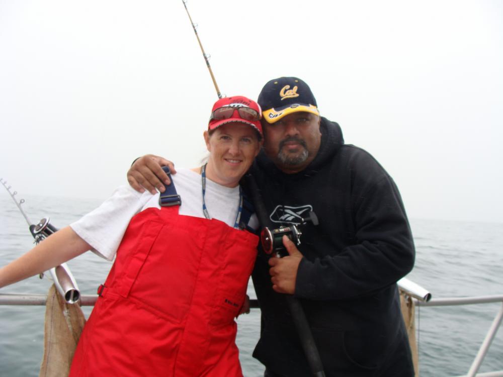 Taj and I~ling cod derby 09