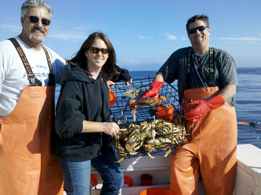 Tom, T.J. and I, crab opener 2010