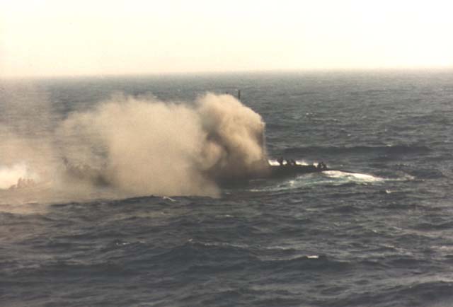 USS Bonefish  battery well fire